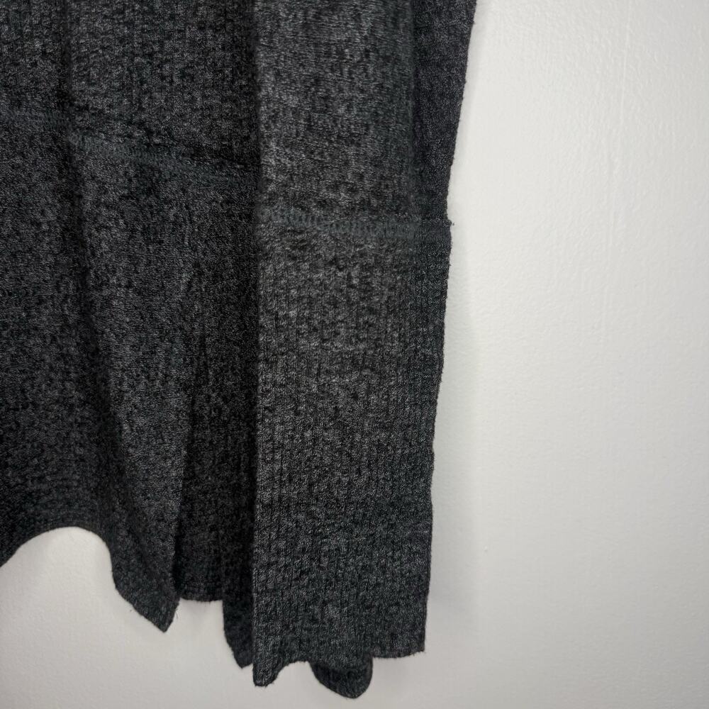 Free People We The Free Londontown Thermal Top Gray S Oversized Asymmetrical - Picture 6 of 13